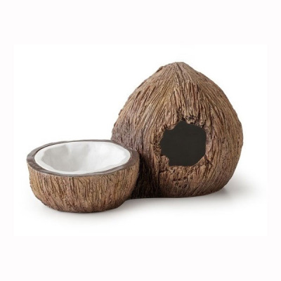 Поилка с укрытием кокос Exo Terra Coconut Hide & Water Dish 14х24х13 см. PT3159 (H231596) H231596